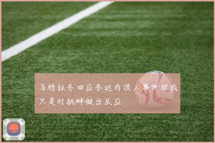 马特拉齐回应齐达内顶人事件称我只是对挑衅做出反应